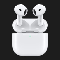 Навушники Bluetooth Apple AirPods 4 ANC MXP93ZM/A (2024), білі, із зарядним кейсом
