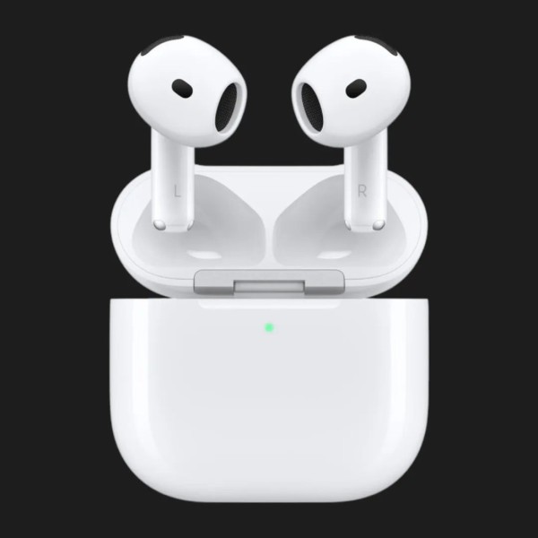 Навушники Bluetooth Apple AirPods 4 ANC MXP93ZM/A (2024), білі, із зарядним кейсом