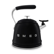 Кухонний чайник зі свистком SMEG WKF01BL, чорний, 2,3 л