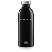 Термопляшка для напоїв SMEG × 24Bottles Clima WBF01BL, чорна, 500 мл