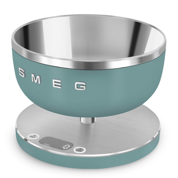Кухонні ваги з цифровим дисплеєм Smeg KSC01EGMWW, зелені
