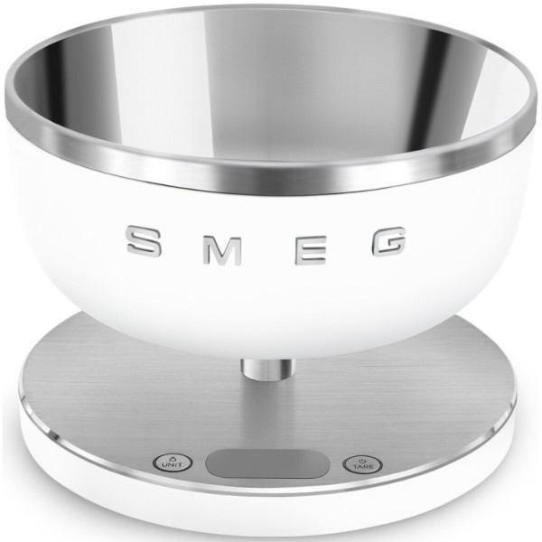 Кухонні ваги з цифровим дисплеєм Smeg KSC01WHMWW, білі