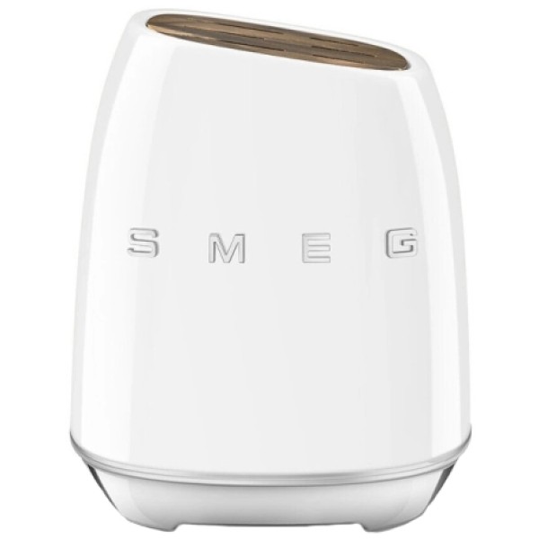 Набір ножів SMEG з підставкою, 7 предметів, білий