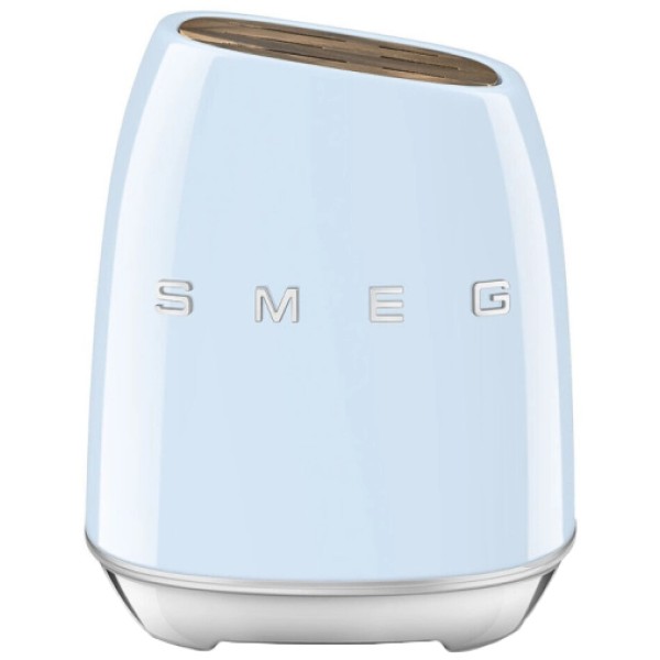Набір ножів SMEG з підставкою, 7 предметів, блакитний