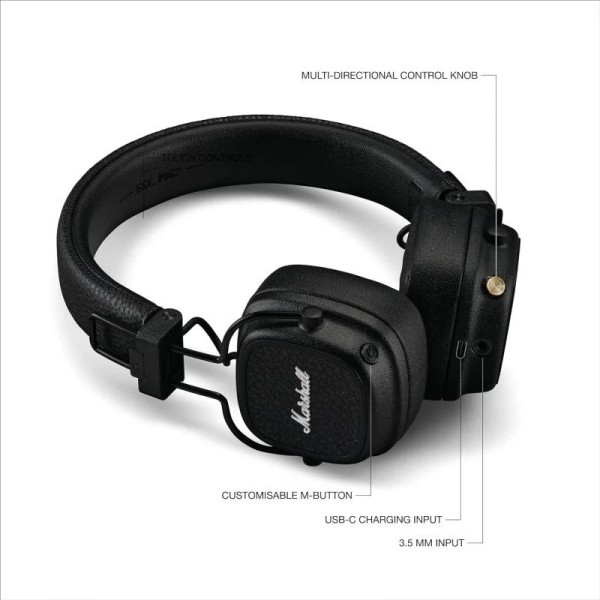 Навушники Marshall Major V Black