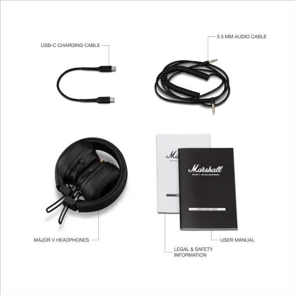 Навушники Marshall Major V Black