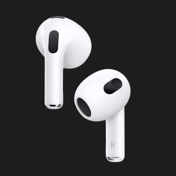 Навушники Bluetooth Apple AirPods 3 MME73ZM/A, білі, із зарядним кейсом