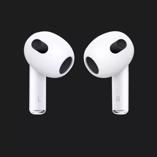 Навушники Bluetooth Apple AirPods 3 MME73ZM/A, білі, із зарядним кейсом