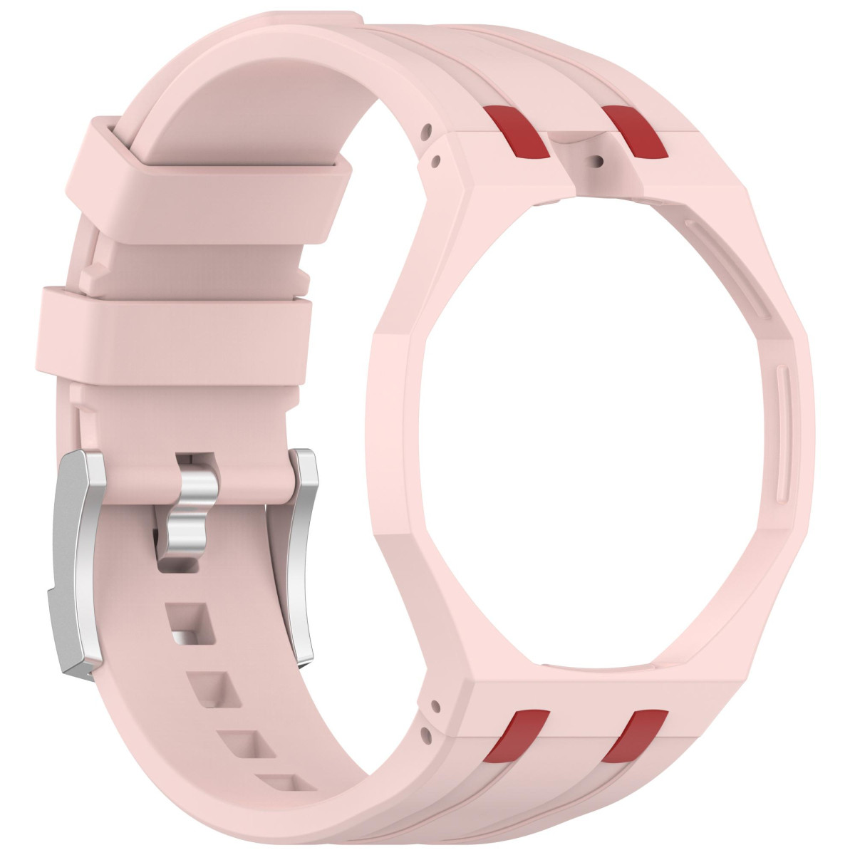 Змінний ремінець для Audemars Piguet x Swatch Royal Pop Blush Pink/Burgundy