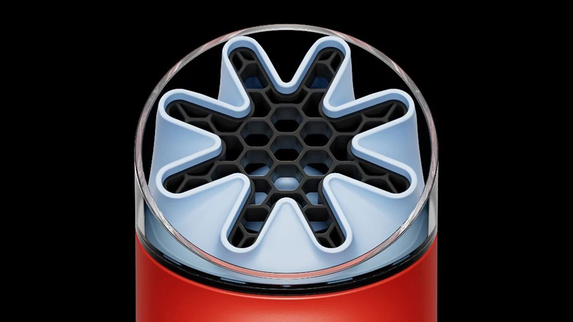 Ручний вентилятор Dyson HushJet Mini Cool — Carnelian/Sky — фото 4
