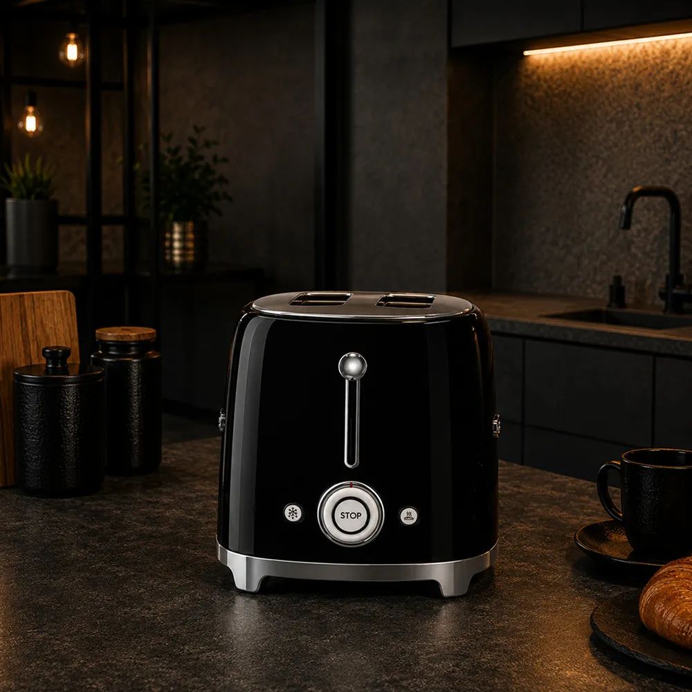 Тостер на дві скибки SMEG TSF01 Black — фото 3