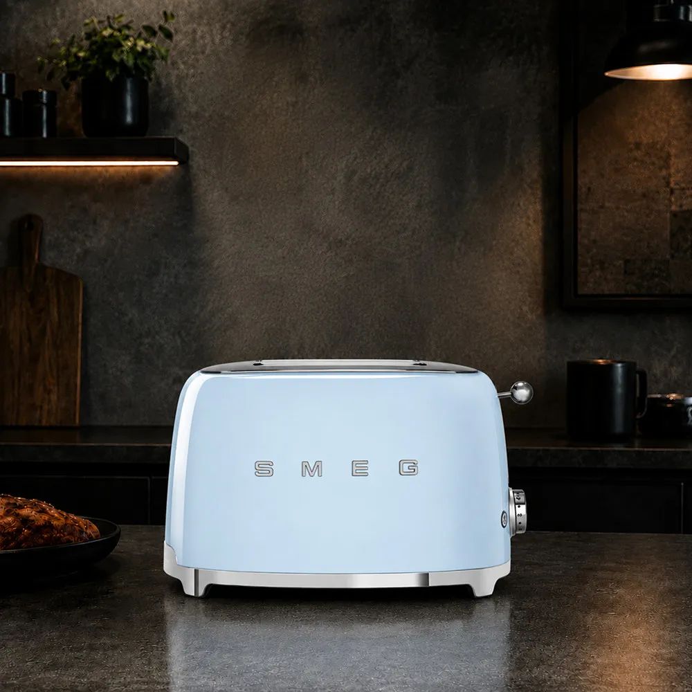 Тостер на дві скибки SMEG TSF01 Blue